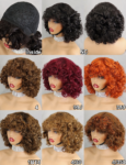 15A Super Double Drawn - Curly Bang Wig (300% Density) Fumi Loose F-1819