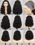 15A Super Double Drawn - Glueless 13x4 Lace Frontal Wig  (300% Density) Bouncy Loose