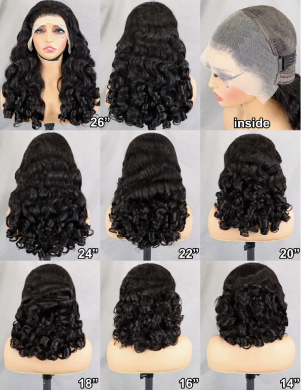 15A Super Double Drawn - Glueless 13x4 Lace Frontal Wig (300% Density) Bouncy Loose